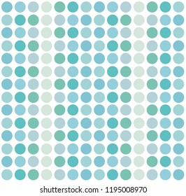 Blue circle seamless pattern vector design