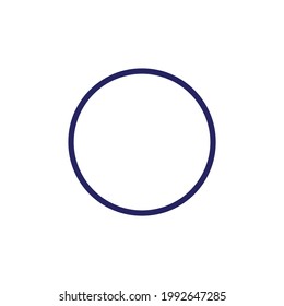 BLUE CIRCLE SIMPLE CLIP ART VECTOR