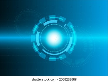 Abstraktes Konzept für abstrakte Technologie, Vektorhintergrund und leuchtendes Licht mit einigen Elementen dieses Bildes 