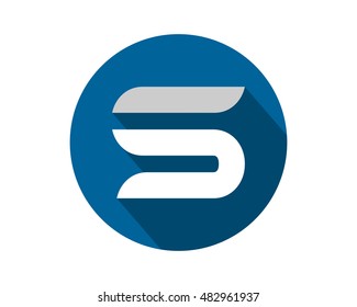blue circle typography letter typography typeset logotype alphabet font image vector icon logo