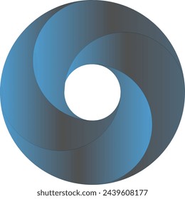 círculo azul. Elementos de plantilla de diseño vectorial para su aplicación o identidad de empresa.