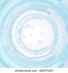 Blue circle, vector illustration