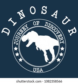 blue  circle white dinosaur art vector 