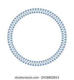Ilustración vectorial del icono del cierre de un círculo azul