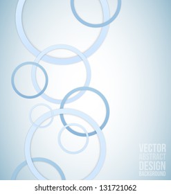 Blue circles abstract background
