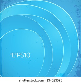 Blue circles abstract vector background