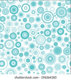 Blue circles background, vector illustration