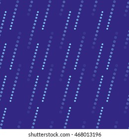 Blue circles of line seamless pattern on blue background. Fashion graphic design. Template for prints, textile, wrapping and decoration, wallpaper. Vector illustration.