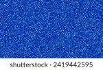 Blue Circles Mosaic Pattern. Decorative Pool or Bathroom Wall Stone Ornament. Summer Blue Disco Ball Background. Vector Illustration.