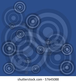 Blue circles on blue background
