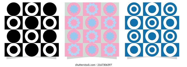 Blue Circles Pattern Design, Patterns For Elite Fashion Brand