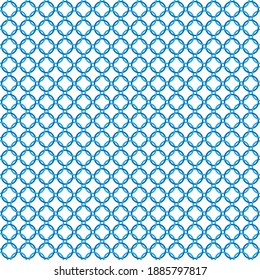 Blue circles seamless pattern on white background