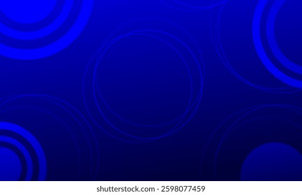 blue circles shapes pattern on smooth gradient abstract background