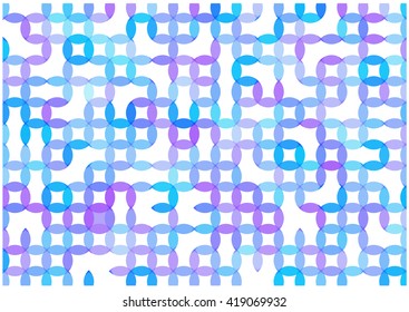 Blue Circles vector Background.Color Vector Background with Bright Shapes on White.