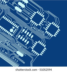 blue circuit board