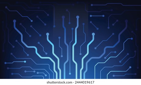 blue circuit board background. futuristic digital technology design decoration