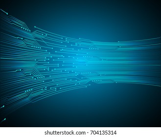 blue circuit board vector background, vector