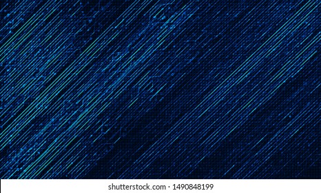 Blue Circuit Microchip on Technology Background,Hi-tech Digital and security Concept design,Free Space For text in put,Vector illustration.