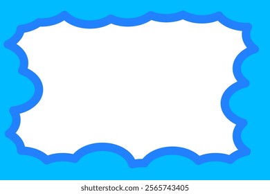 Blue Circular Cloud Wave Background Design