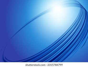 blue circular digital network background