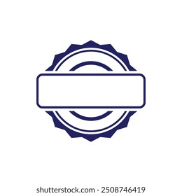 Blue Circular Stamps Vector Illustration