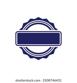 Blue Circular Stamps Vector Illustration
