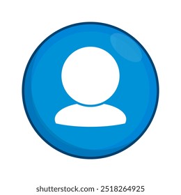 Icono de Perfil de usuario circular azul.