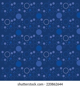 Blue circular vector patterns for background