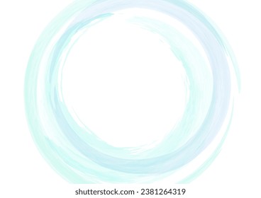 blue circular watercolor wave background