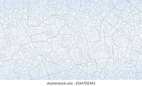 Área de la ciudad azul, mapa de fondo, calles. Panorama urbano en Skyline. Ilustración cartográfica. Proporción panorámica, mapa digital plano de diseño. Vista superior de Ciudad del vector. Ver desde arriba del mapa