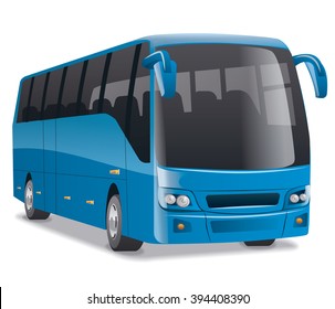 blue city bus