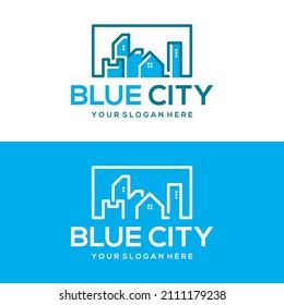 Design-Vorlage für Blue City-Logo