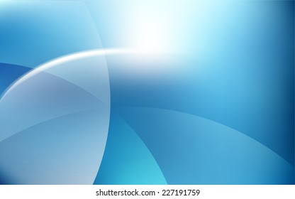 Blue Clarity Sky Soft Light Cloud Waves Flare  Background Vector Illustration