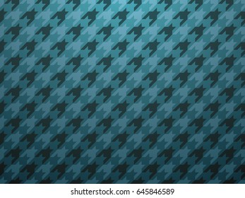 Blue classic checked houndstooth textile pattern background vector