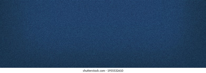 Azules vaqueros clásicos denim textura. Textura de jeans oscuros. Ilustración vectorial realista.