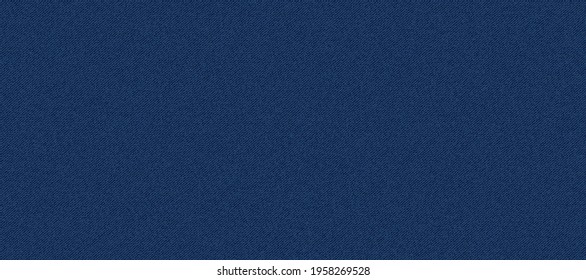 Blue classic jeans denim texture. Dark jeans texture. Realistic vector illustration.