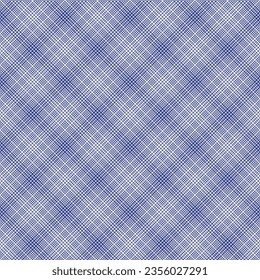 Blue Classic Plaid textured seamless pattern for fashion textiles and graphics