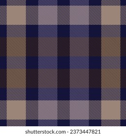 Blue Classic Plaid textured seamless pattern for fashion textiles and graphics