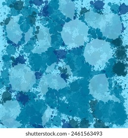 diseño de patrón de salpicadura de acuarela azul