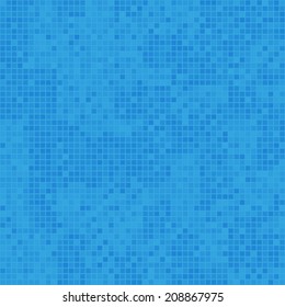 Blue clean seamless mosaic background pattern