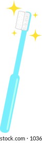 Blue clean toothbrush