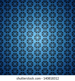 Blue clean vector abstract ornament seamless vintage background pattern