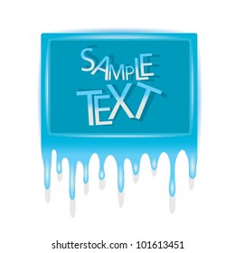 blue clean water icon. vector illustration.