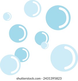 Blue clear Bubble, Water Bubble icon.