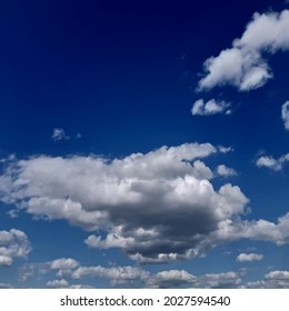 Blue clear sky with white clouds