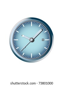 blue clock illustration