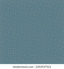 Blue cloth with white specks. Flecked fabric background. Tweed texture. Seamless pattern. Abstract vector.