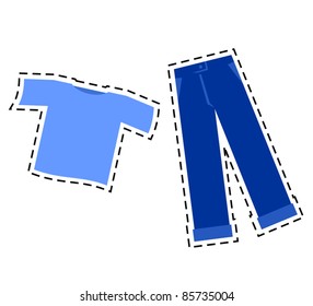 Blue clothing