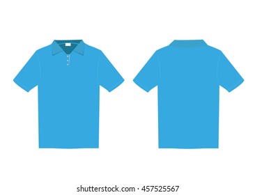 3d Mockup Men Polo Shirt Blue Stock Vector (Royalty Free) 1653092626