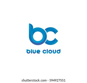 Blue Cloud Logo Vector